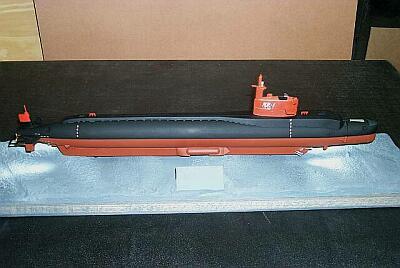 1/72 scale NR-1 submarine model