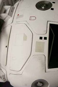 Closeup of Cockpit on Eagle Transporter