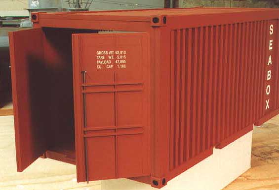 Opened Seabox Shipping Container