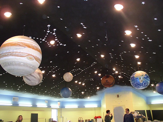 Huntsville Science lab with planets