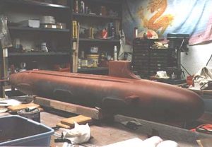 Full side profile of seawolf submarine kit